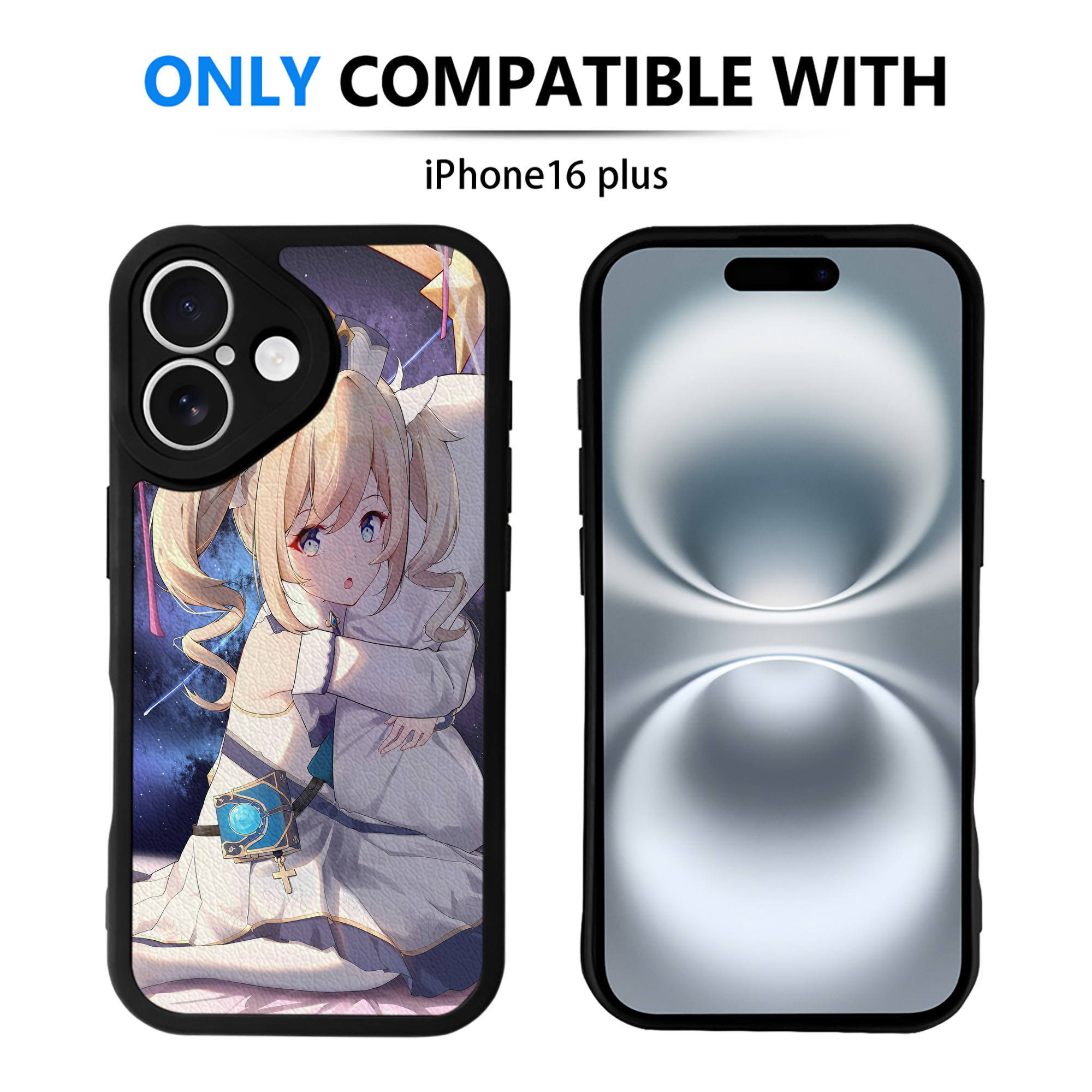 げんし神 genshin 【iPhone 16シリーズ対応】シリコンスマホケース（レザー調） 材質：シリコン